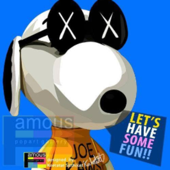Pop Art Wall Decoration Drawing (Kaws Snoopy) 掛畫