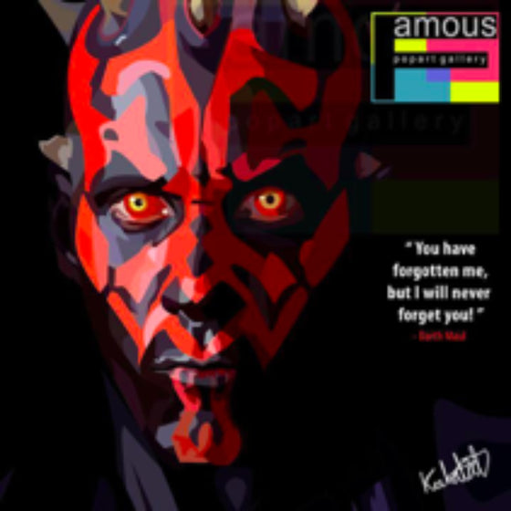 Pop Art Wall Decoration Drawing (Darth Maul) 星球大戰 掛畫