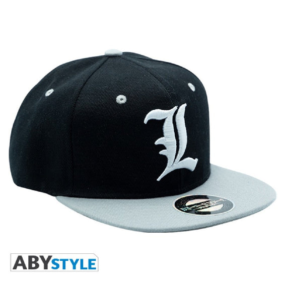 DEATH NOTE - Snapback Cap - Black & Grey - "L"