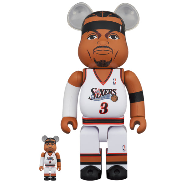BE@RBRICK Allen Iverson (Philadelphia 76ers) 100％ ＆ 400％ Set