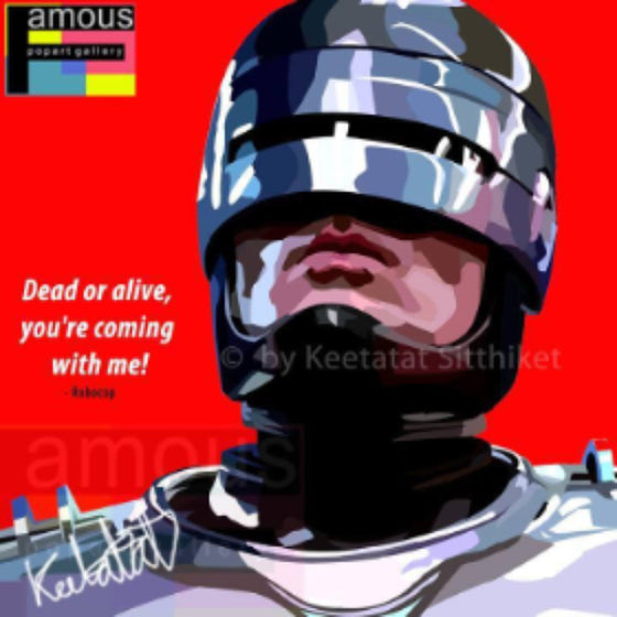 Pop Art Wall Decoration Drawing (Robocop) 鐵甲威龍 掛畫