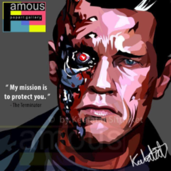 Pop Art Wall Decoration Drawing (未來戰士) Terminator 掛畫
