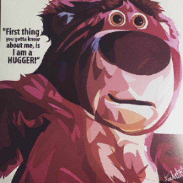 Pop Art Wall Decoration Drawing (Toy Story Lotso) 反斗奇兵 勞蘇 掛畫