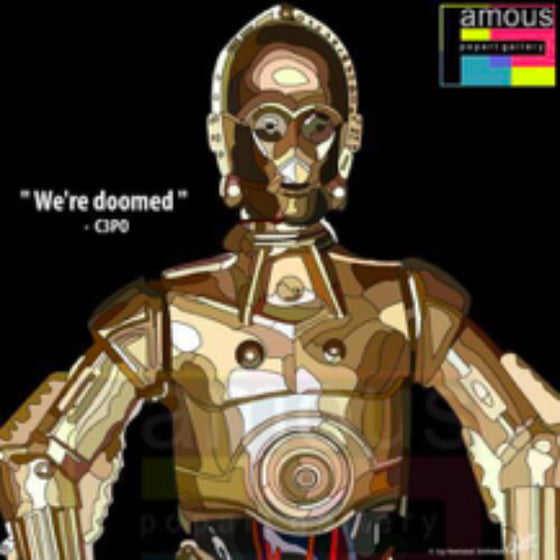 Pop Art Wall Decoration Drawing (Star Wars C3PO) 星球大戰 掛畫
