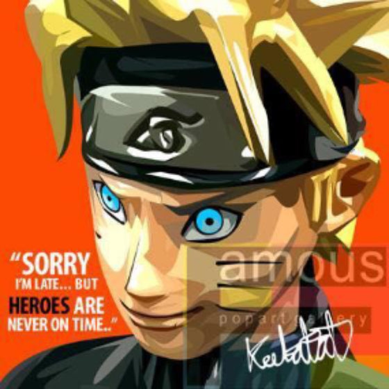 Pop Art Wall Decoration Drawing (Naruto) 火影忍者 渦卷鳴門 漩渦鳴人 掛畫