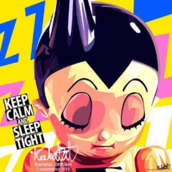 Pop Art Wall Decoration Drawing (Astro Boy Keep Calm And Sleep Tight) 小飛俠阿童木 掛畫