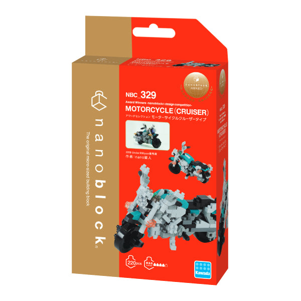 NBC_329 Nanoblock Motorcycle cruiser type
