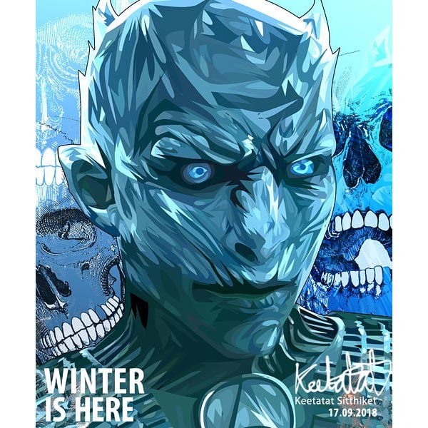Pop Art Poster Wall Decoration Drawing Game of Thrones Night's King Collectibles