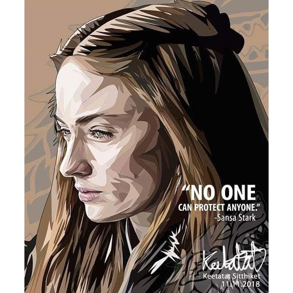 Pop Art Poster Wall Decoration Drawing Game of Thrones Sansa Stark TV Series
