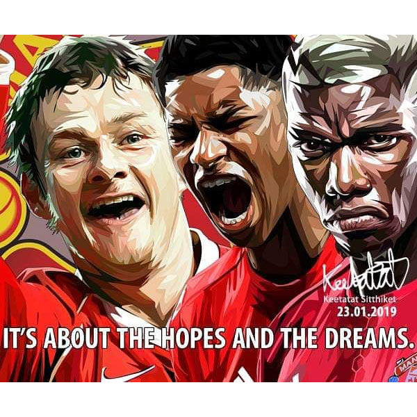 Pop Art Poster Wall Decoration Drawing Manchester United