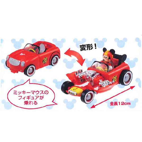 TAKARA TOMY MICKEY & ROAD RACERS EASY TRANSFORMATION! HOT ROD MICKEY MOUSE 變形復古賽車米奇老鼠