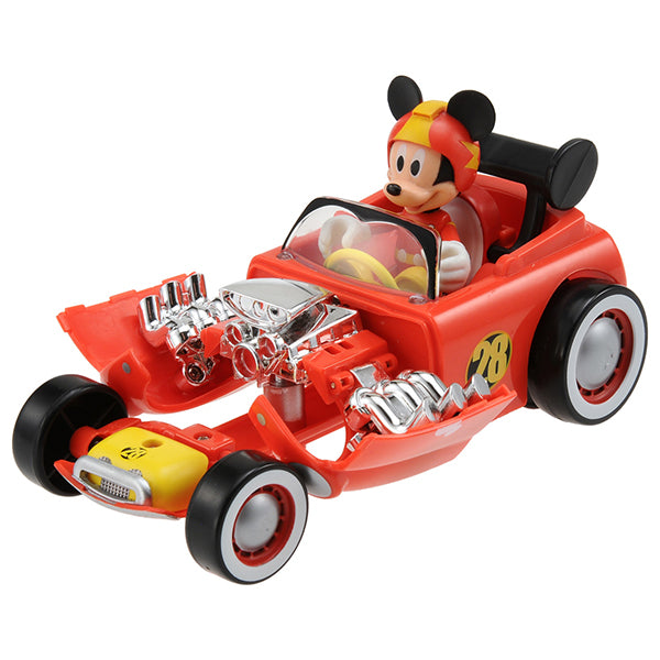 TAKARA TOMY MICKEY & ROAD RACERS EASY TRANSFORMATION! HOT ROD MICKEY MOUSE