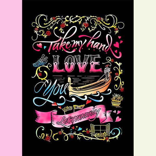 Lago Scratch Postcard Calligraphy - Venis