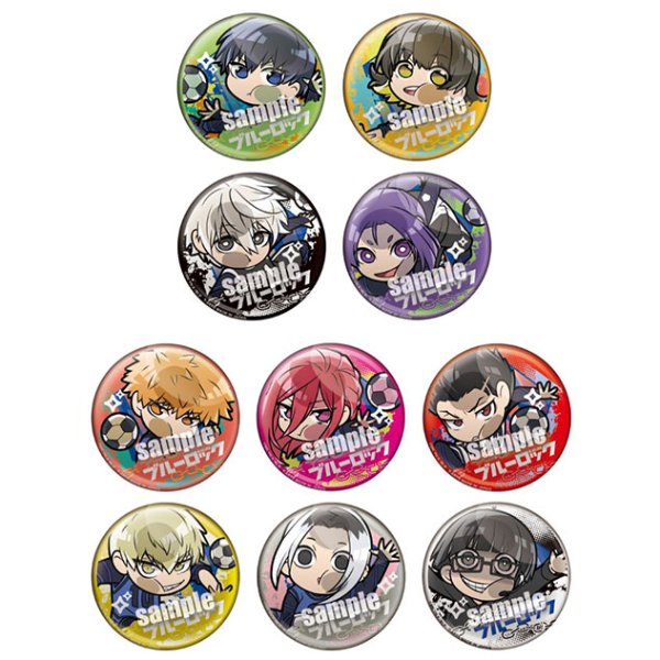 Pita! Deformed Blue Lock Trading Can Badge (Set of 10) 藍色監獄 襟章