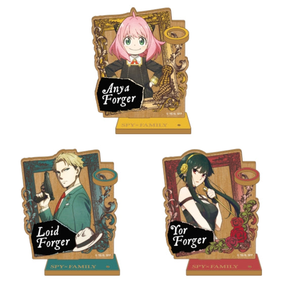 SPY×FAMILY Vintage Series Wood Plate Pen Stand (Loid / Anya / Yor) 間諜家家酒 間諜過家家
