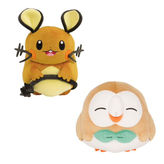 Pokemon Potehagu Cushion (PZ62 Dedenne / PZ63 Mokuro) 寵物小精靈 寶可夢 咚咚鼠 木木梟