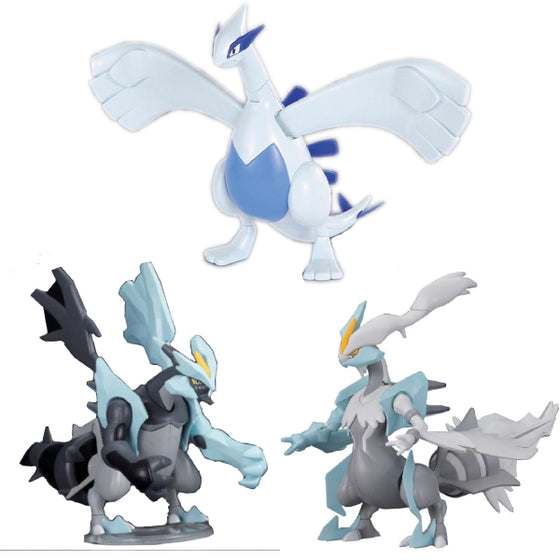 POKEPLA SELECT SERIES 寵物小精靈 寶可夢 (004 LUGIA / 027 Black Kyurem / 028 White Kyurem)