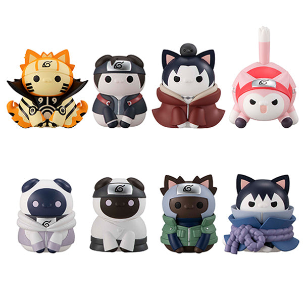 MEGA CAT PROJECT 火影忍者 Naruto Shippuden Nyaruto! Ver. Break out！Fourth Great Ninja War (set of 8)