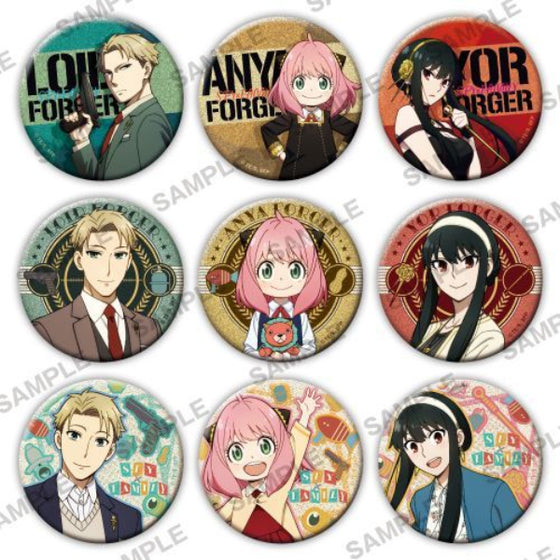 Spy x Family Kirakira Can Badge (Set of 9) 間諜家家酒