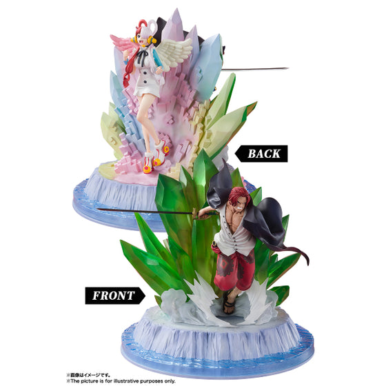 FiguartsZERO [EXTRA BATTLE] SHANKS and UTA -ONE PIECE FILM RED Ver.- 海賊王 紅髮撒古斯 美音