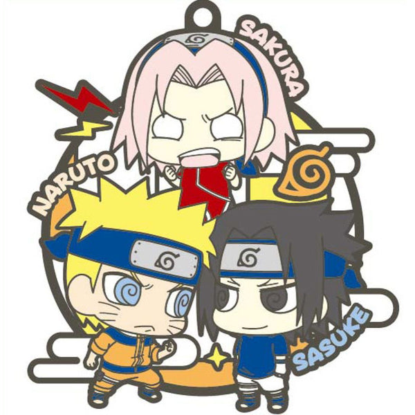 Rubber Mascot Buddycolle NARUTO three-man cell! (repeat) 火影忍者 (box of 6)