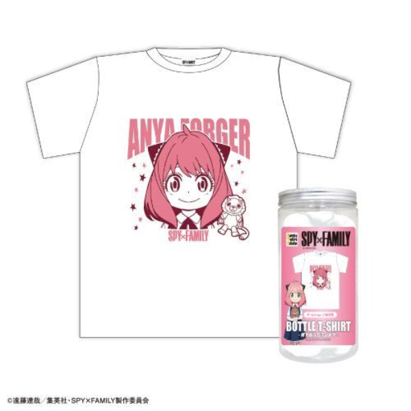 Spy x Family 間諜家家酒 Bottle T-Shirt (A Cool Ver. (Black) / B Anya Ver. (White)) (Feb 2023 resale ver.) 間諜過家家 安妮亞 アーニャ