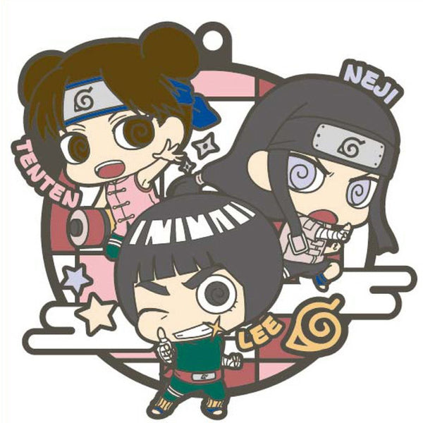 Rubber Mascot Buddycolle NARUTO three-man cell! (repeat) 火影忍者 (box of 6)