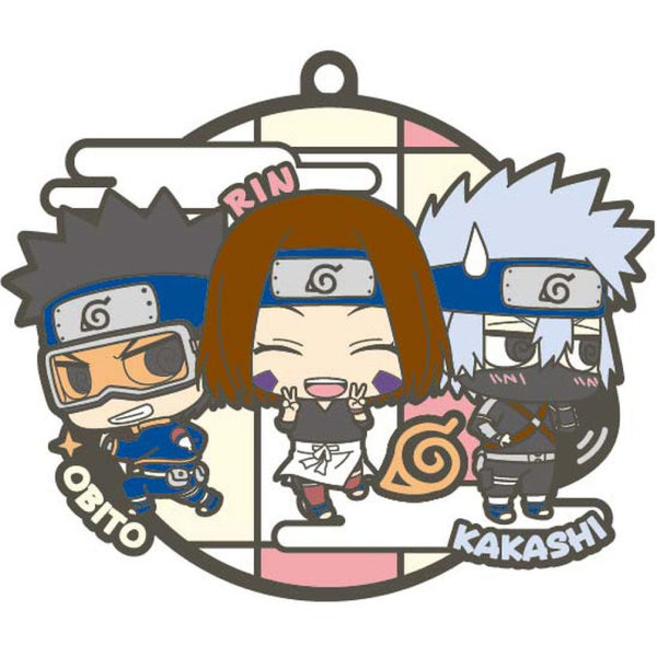 Rubber Mascot Buddycolle NARUTO three-man cell! (repeat) 火影忍者 (box of 6)