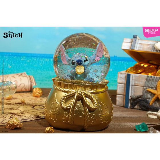 Disney Stitch Coin Treasure Hunt Party Snow Globe 迪士尼 史迪仔 水晶球