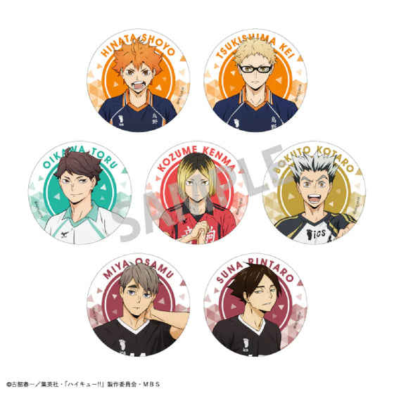 Haikyu!! Trading Hologram Can Badge A (Set of 7) 排球少年 襟章
