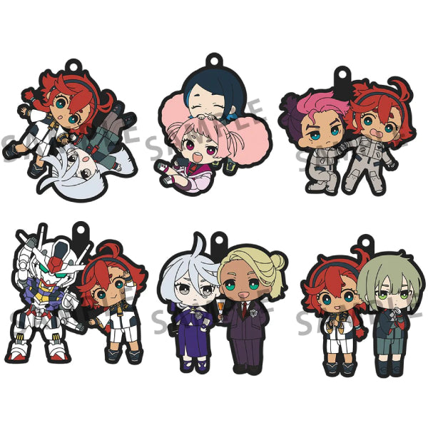 Rubber Mascot Buddycolle Mobile Suit Gundam： The Witch from Mercury (set of 6) 機動戰士 高達 水星的魔女 鎖匙扣 掛飾 吊飾
