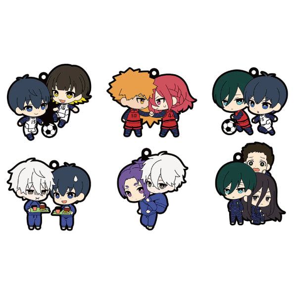 Rubber Mascot Buddycolle BLUE ROCK (set of 6) 藍色監獄 鎖匙扣 掛飾 吊飾 blue lock